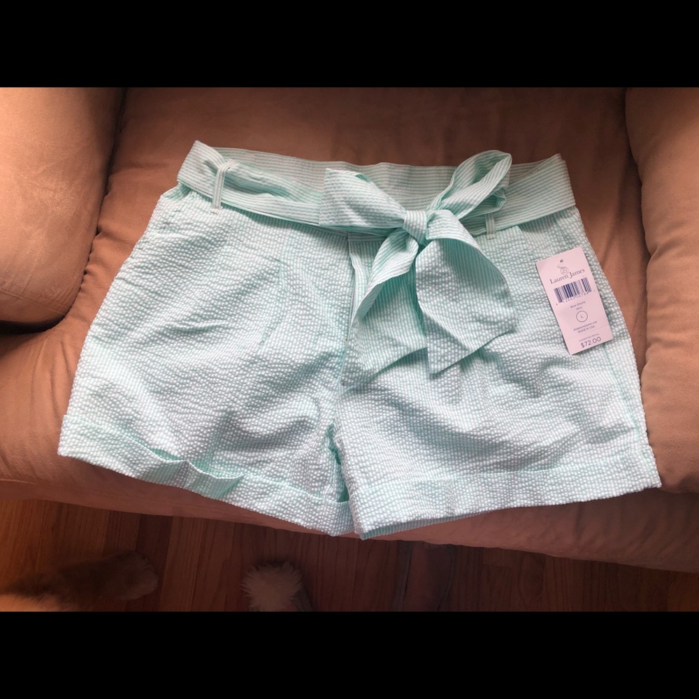 Women’s seersucker shorts